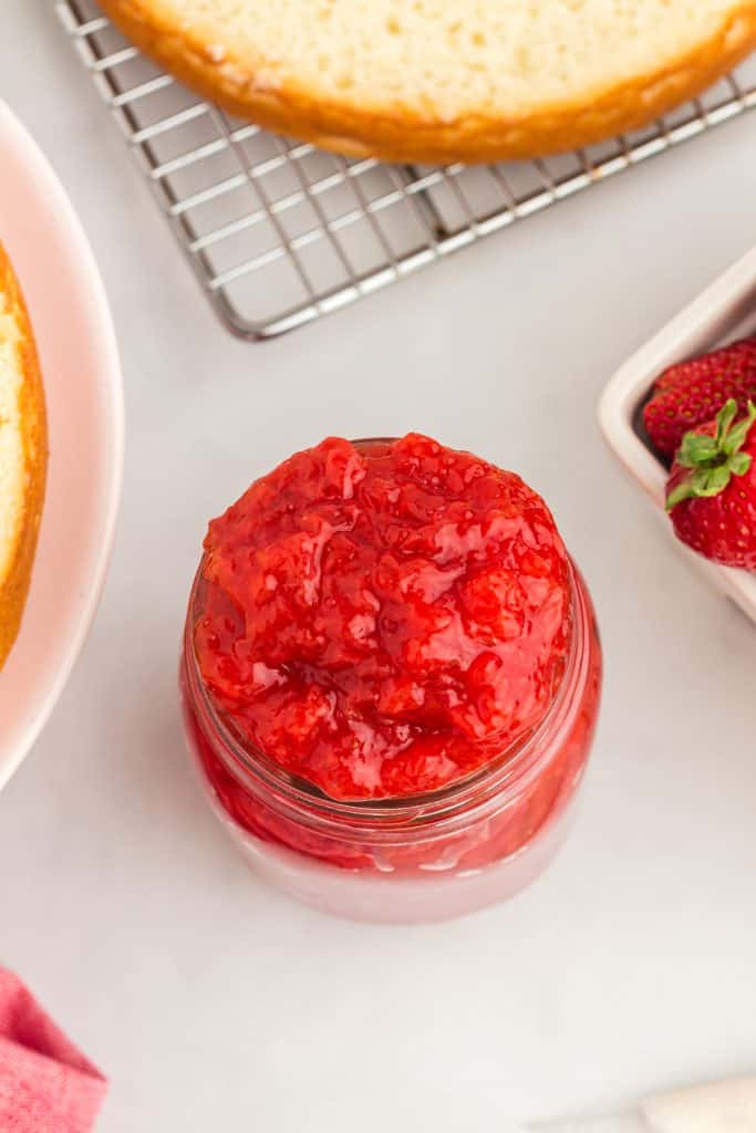 How To Make An Easy Strawberry Cake Filling Recipe The Seaside Baker