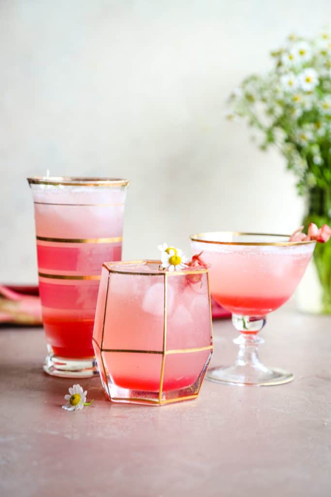 Homemade Rhubarb Ginger Gin Cocktail-perfect Summer Drink - The Seaside 