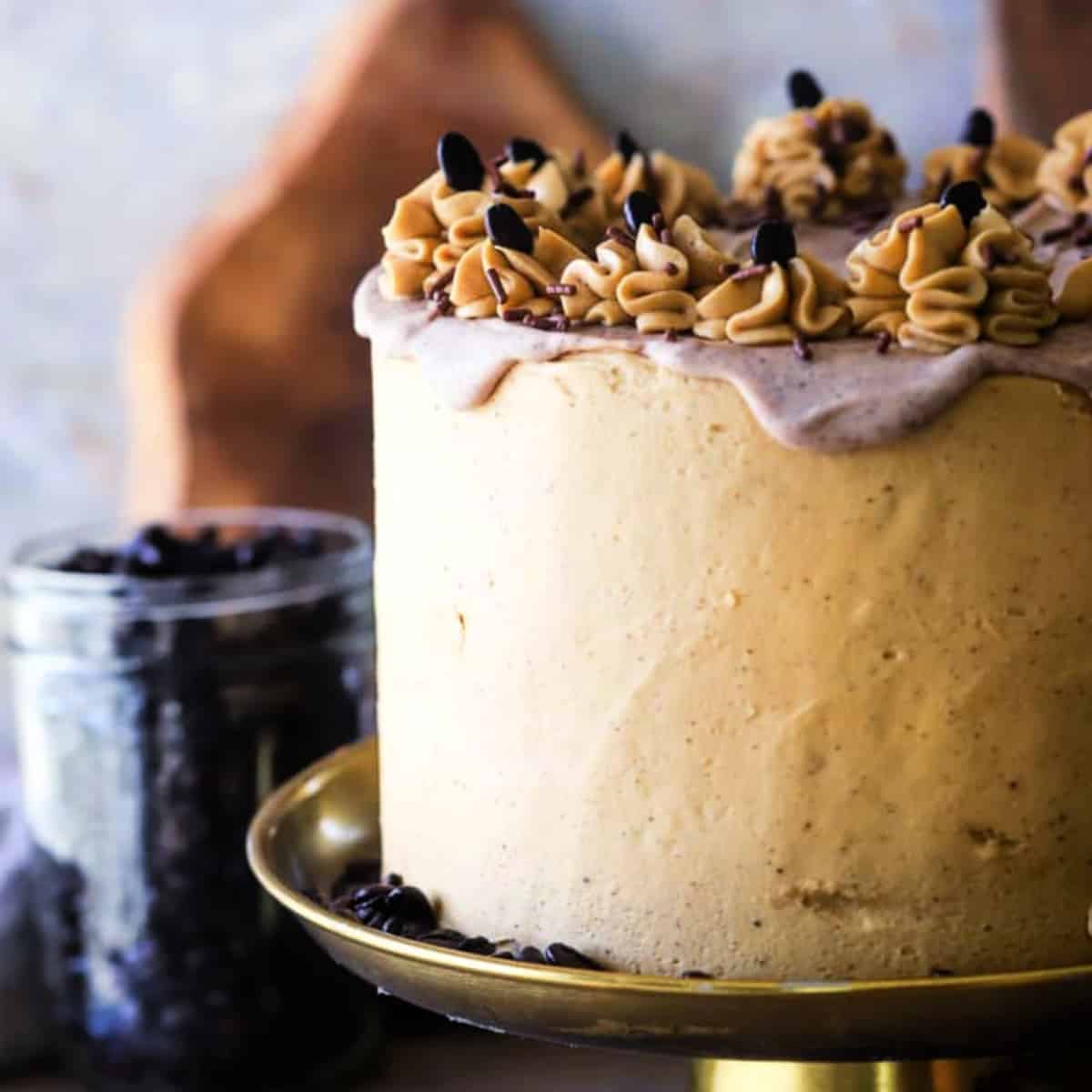 Easy Coffee Cake with Cappuccino Frosting - The Loopy Whisk