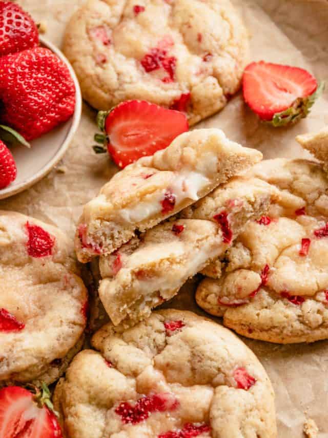 Strawberry Cheesecake Filled Cookies Story